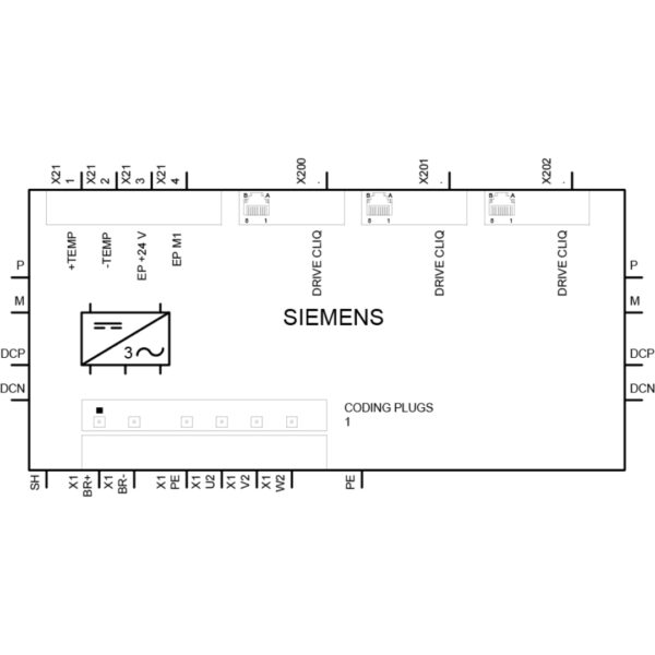 Siemens 6SL3120-2TE21-8AC0 SINAMICS S120 Double Motor Module