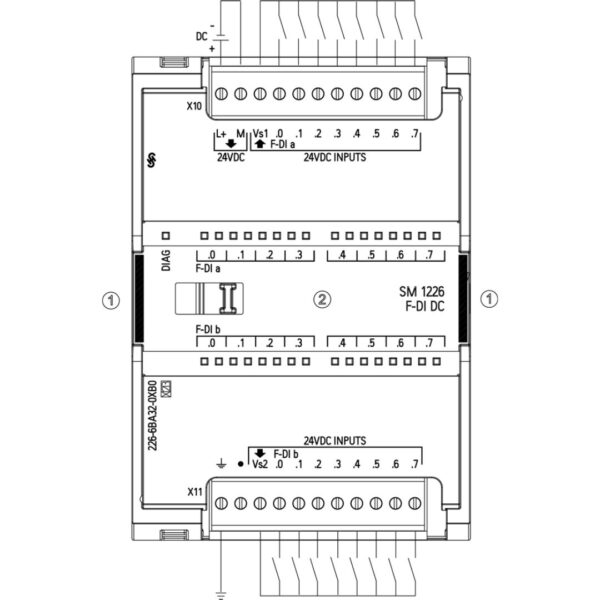 Siemens 6ES7226-6BA32-0XB0 Fail-Safe Digital Input Module