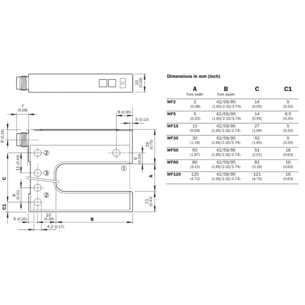 SICK WF15-40B410 Fork Sensor (6028430)