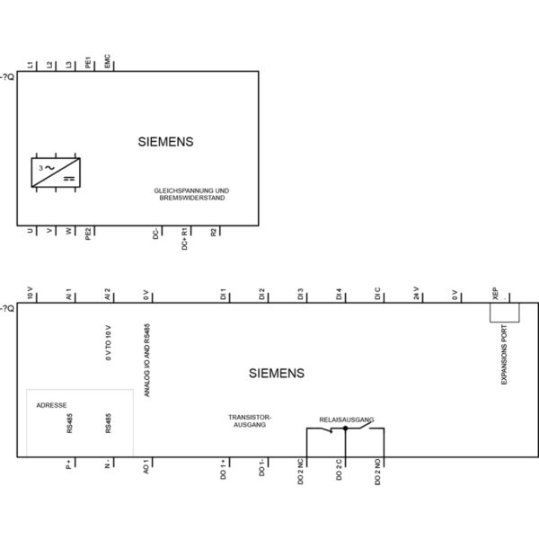 Siemens 6SL3210-5BE32-2UV0 Inverter Drive - 22kW, 3PH, IP20