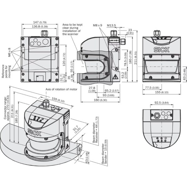 SICK S30A-4011BA Safety Laser Scanner (1028934)