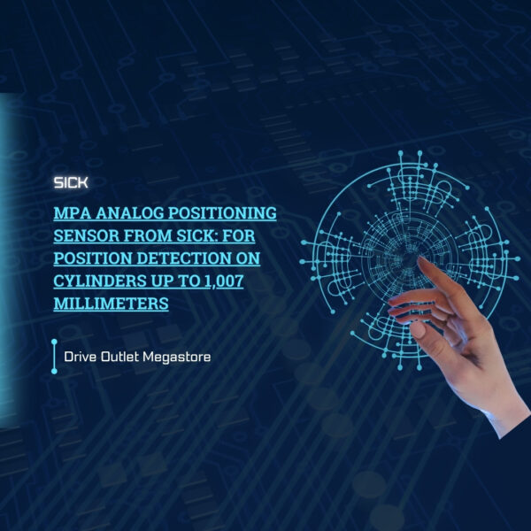 MPA analog positioning sensor from SICK: For position detection on cylinders up to 1,007 millimeters