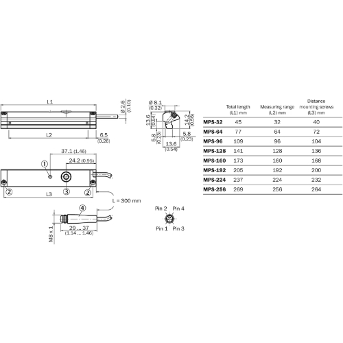 SICK MPS-032TSTP0 Analog Cylinder Sensor (1045666)
