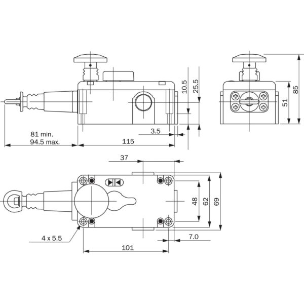 SICK i150-RP223 Safety Rope Pull Switch (6024884)