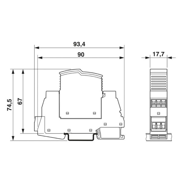 Phoenix Contact 2907919 Surge Protection Device - PLT-SEC-T3-230-FM-UT