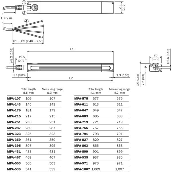 SICK MPA-215THTU0 Analog Cylinder Sensor (1059449)