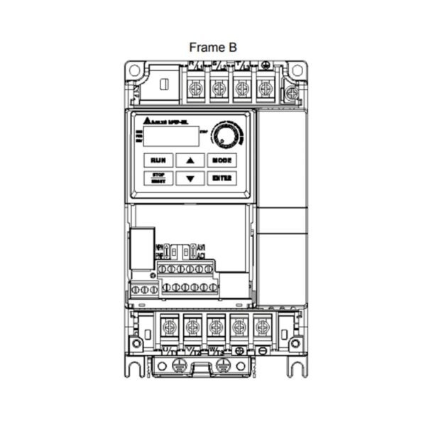 Delta VFD037EL43A Inverter Drive - 5HP, IP20
