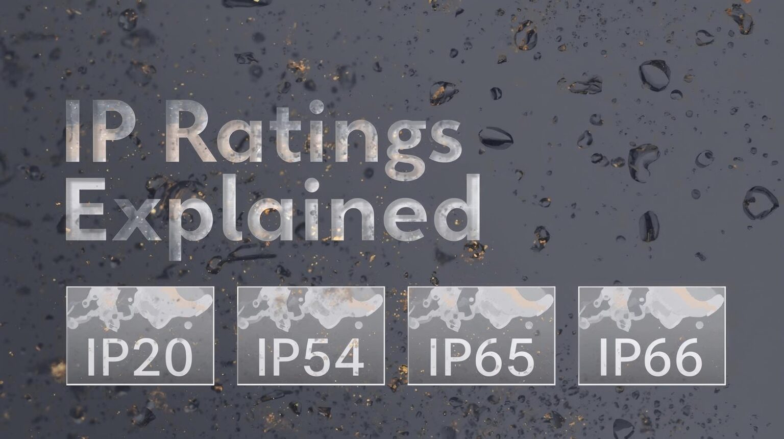 IP Ratings Explained IP20, IP54, IP65 & IP66 For VFDs 