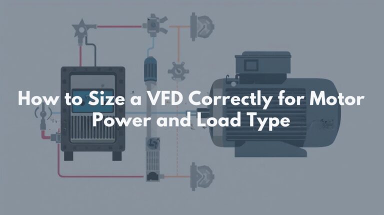 How to Size a VFD Correctly for Motor Power and Load Type
