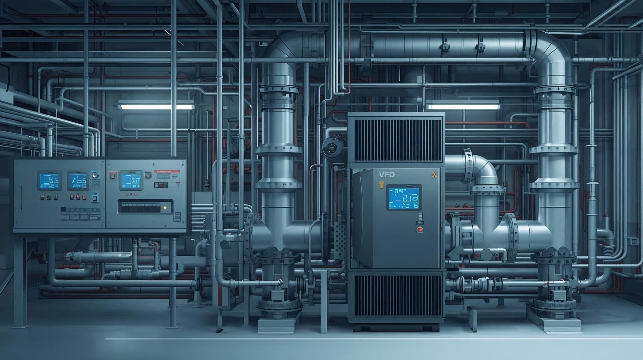 VFD Control of Water Pressure in Pump Stations