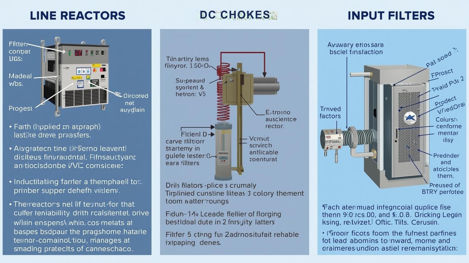 Line Reactors vs DC Chokes vs Input Filters for VFDs