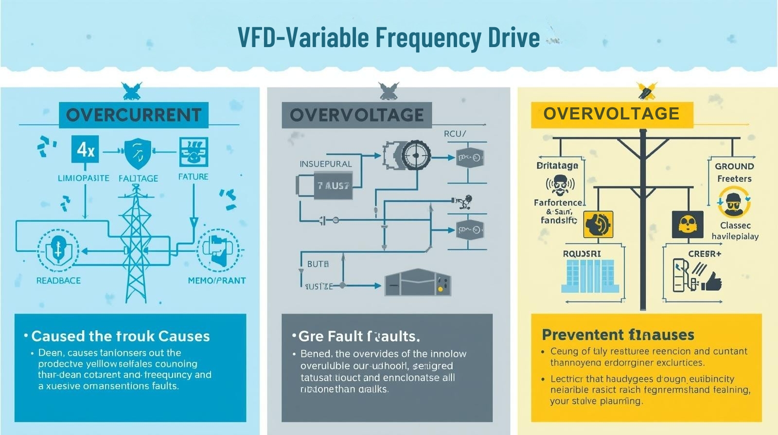 VFD Overcurrent, Overvoltage & Ground Faults Explained – Causes and Prevention